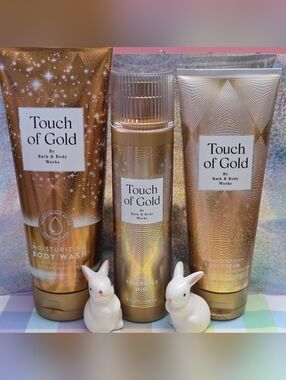 Bath & Body Works Touch of Gold - Body Wash, Mist & Cream Set NEW